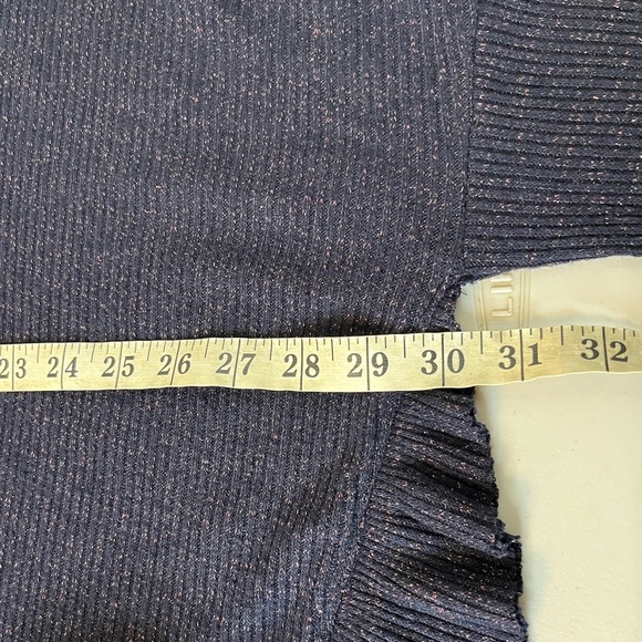 Anthropologie 9-H15 STCL Orley Metallic Cowl Neck Sweater - Picture 13 of 16